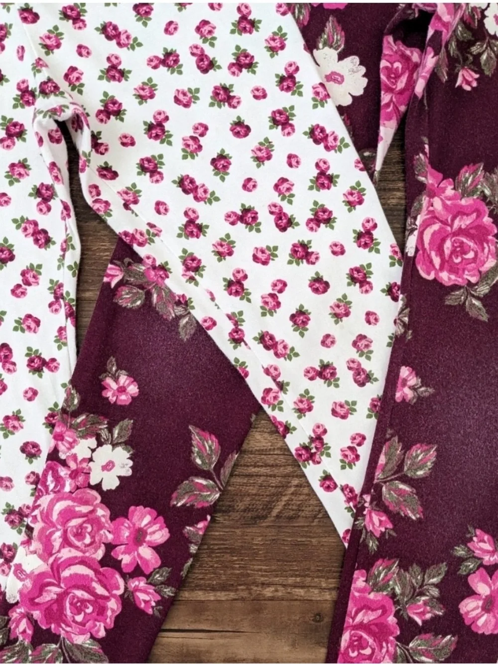 The Childrens Place Pair of Kids Floral Leggings